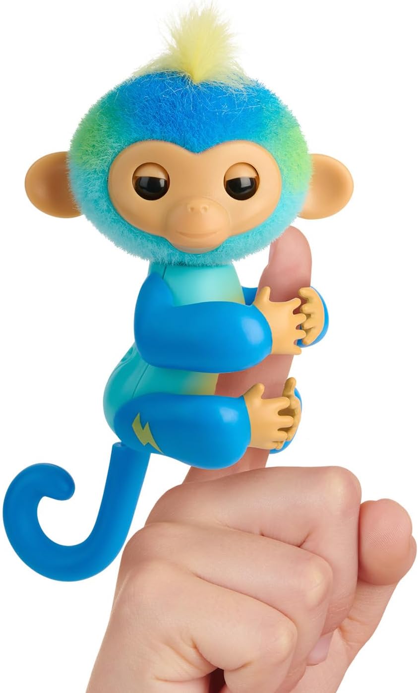 2023 NEW Interactive Baby Monkey Reacts to Touch  70  Sounds & Reactions  Leo (Blue)