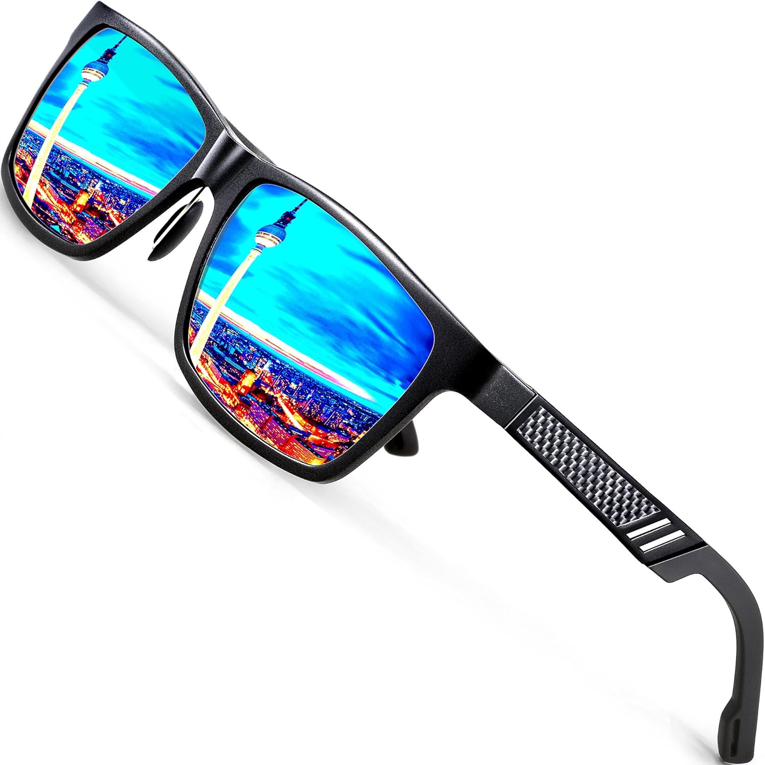 ATTCL Men' Hot Retro Al-Mg Metal Frame Driving Polarized Sunglasses For Men Women