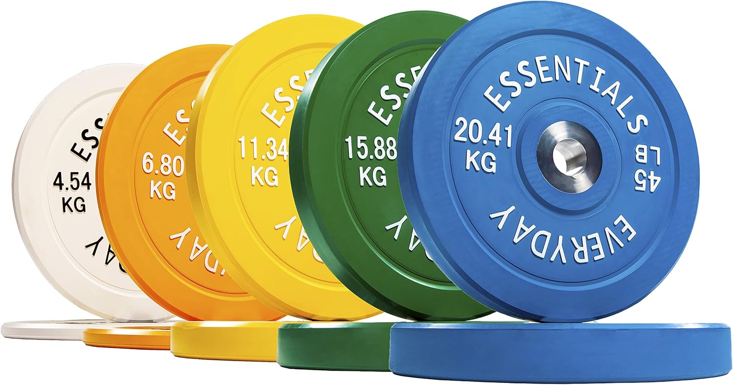 BalanceFrom Color Coded Olympic Bumper Plate Weight Plate