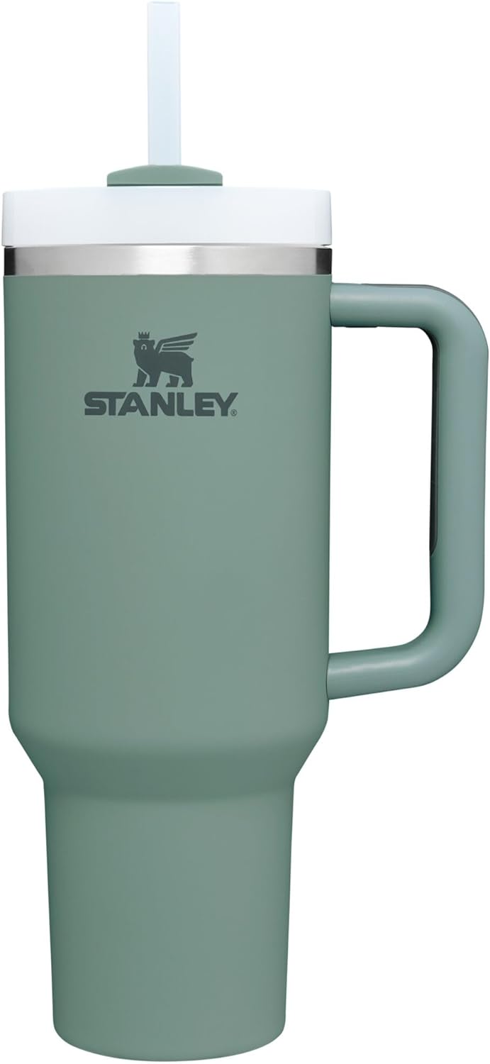 Stanley Quencher H2.0 Soft Matte Collection, Stainless Steel Vacuum Insulated Tumbler with Lid and Straw for Iced and Cold Beverages