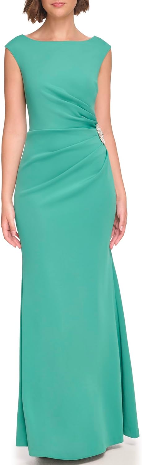 Jessica Howard Women' Cap Sleeves Scoop Neck Dress