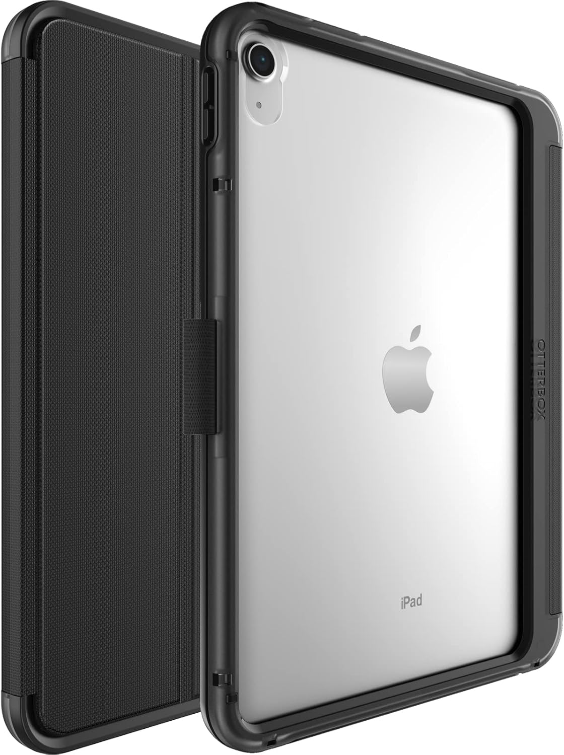 OtterBox SYMMETRY FOLIO SERIES case for iPad 10th Gen (ONLY) - STARRY NIGHT (Clear/Black/Dark Grey), Ultra-sleek design, Multiple Viewing Positions, Magnetic Sleep/Wake Cover