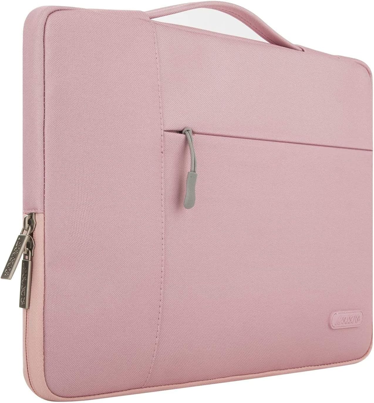 MOSISO Laptop Sleeve Compatible with MacBook Air 11 inch, 11.6-12.3 inch Acer Chromebook R11/HP Stream/Samsung/ASUS/Surface Pro 8/7/6/X/5/4/3, Polyester Multifunctional Briefcase Bag, Pink