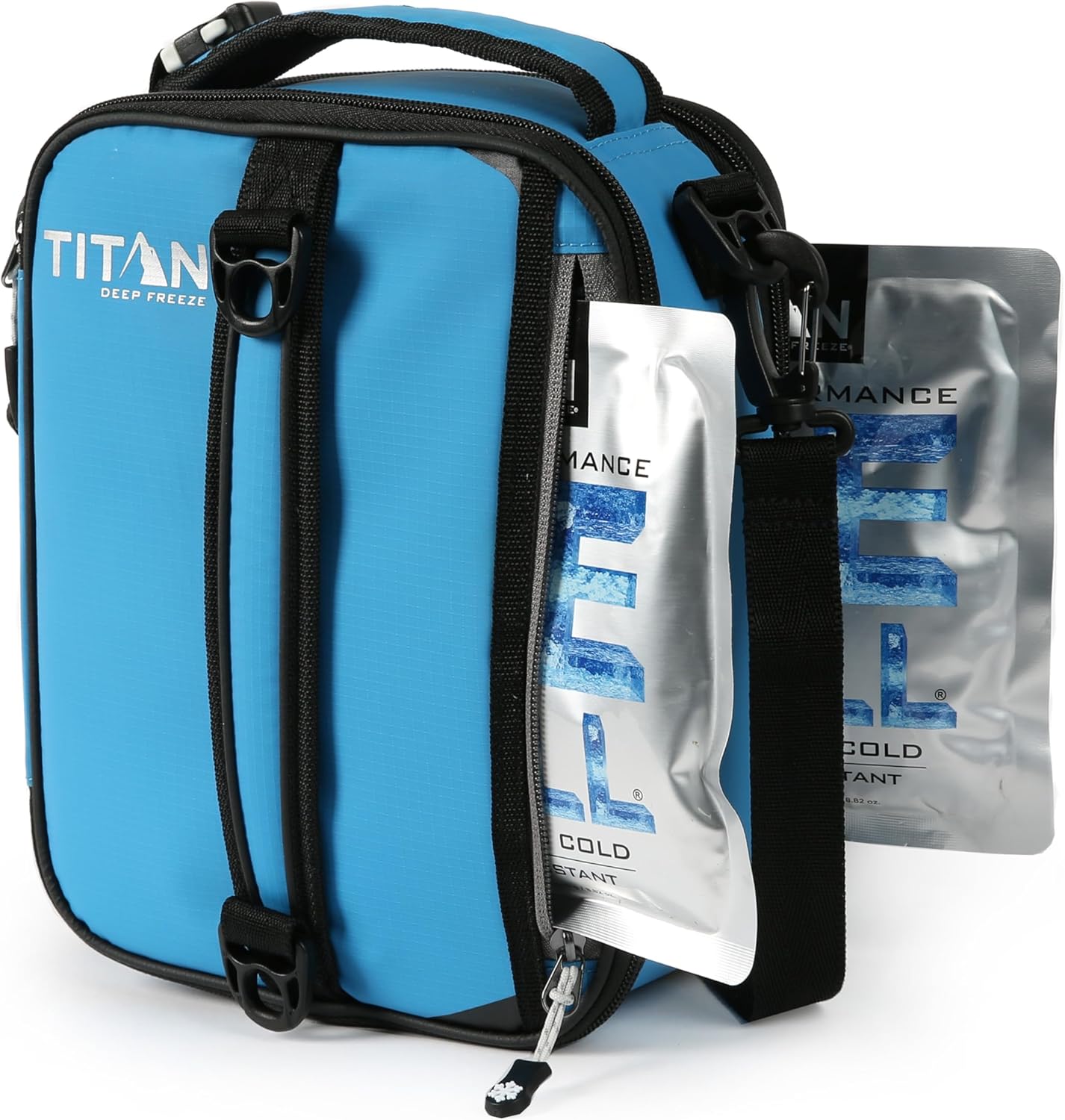 Arctic Zone Titan High Performance Insulated Expandable Lunch Pack, Process Blue 8 in x 4 in x 10.25 in