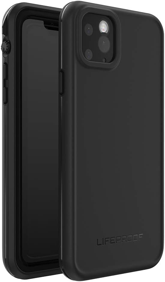 LifeProof iPhone 11 Pro Max FR Series Case - BLACK, waterproof IP68, built-in screen protector, port cover protection, snaps to MagSafe