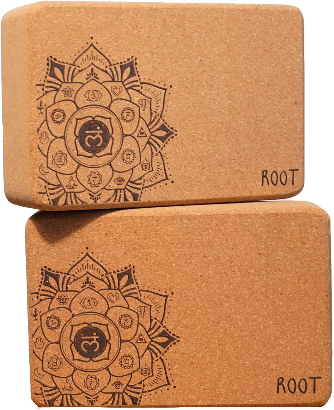 Ultimate Eco-Friendly Yoga Blocks | Single | Pack of 2 | Two Pack Yoga Bricks plus Resistance Bands | Premium Portuguese Cork Blocks | Set of Two | Non-Slip, Supportive, Odorless and Moisture-Proof | Better Support, Balance & Comfort | Stability Yoga Prop