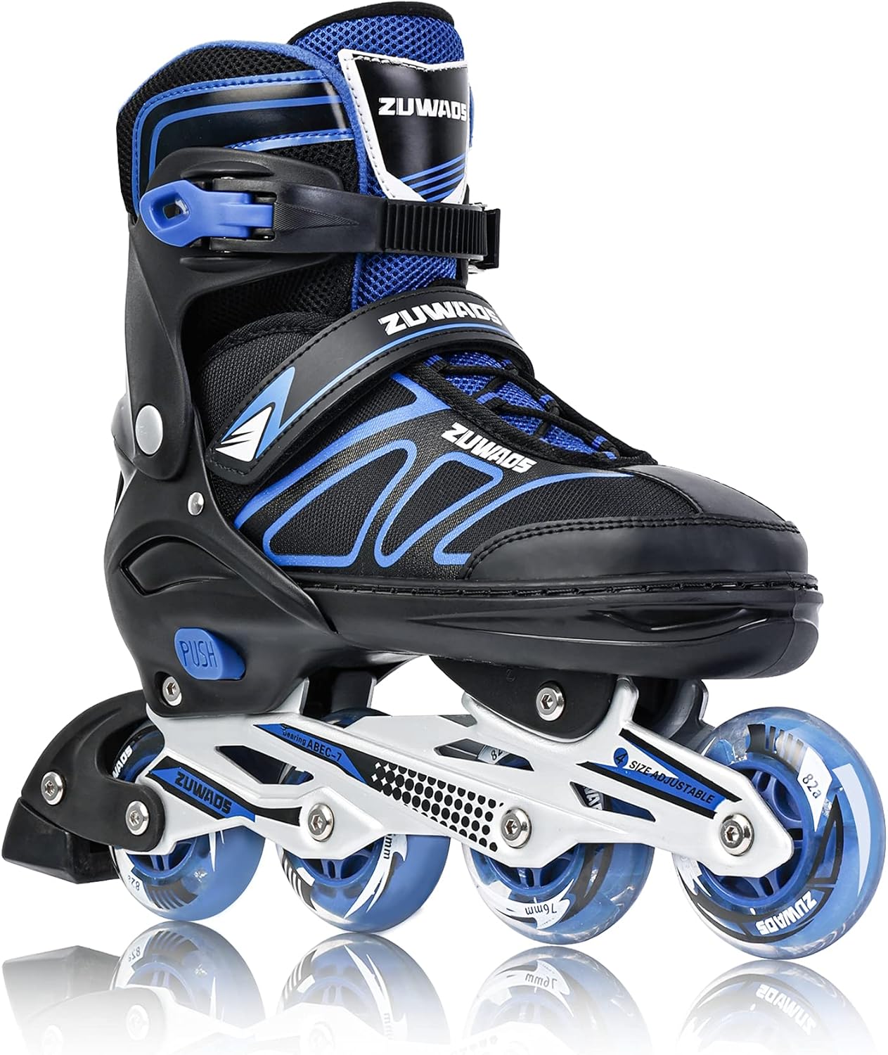 Boys Kids Adjustable Inline Skates, Girls Inline Skates for Kids, Beginner Roller Skates for Girls Men and Ladies Outdoor