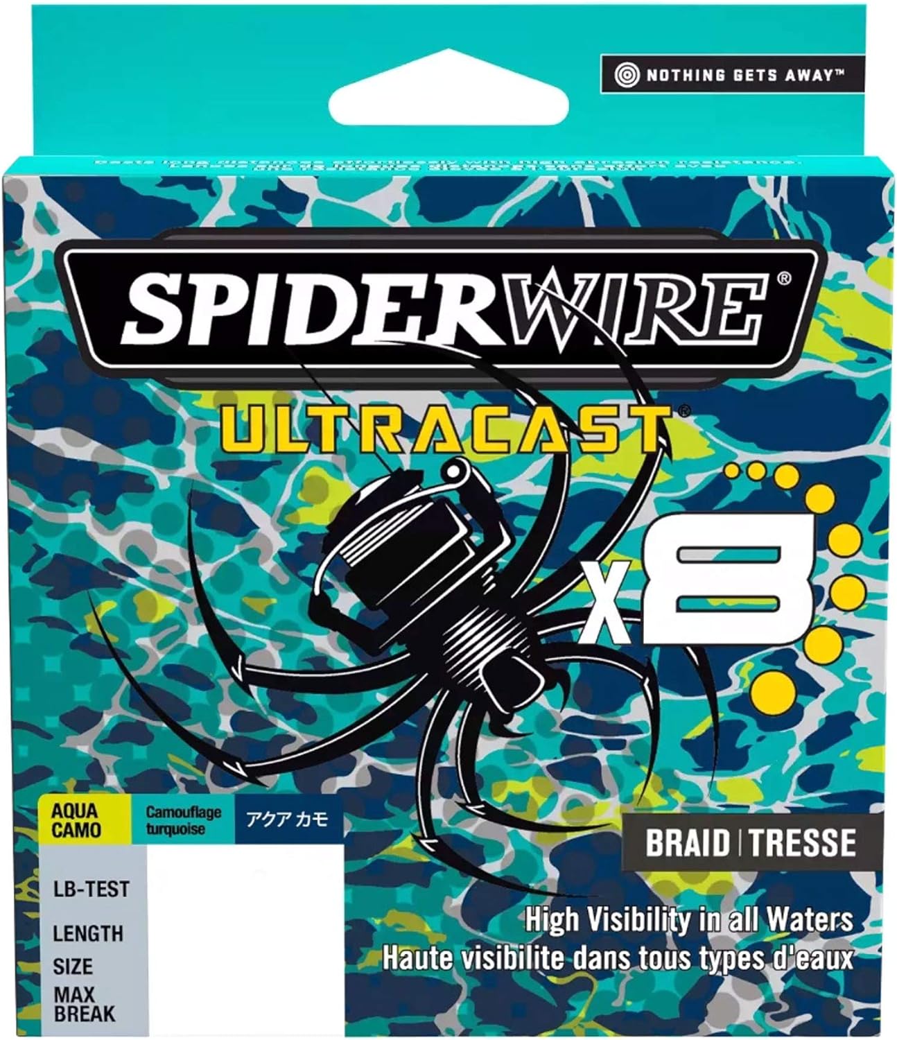 SpiderWire Ultracast Braid Aqua Camo 0.0035in | 0.19mm