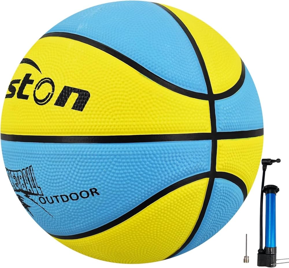 Senston 29.5'' Basketball Outdoor/Indoor Basketball Ball Official Size 7 Street Basketballs with Pump