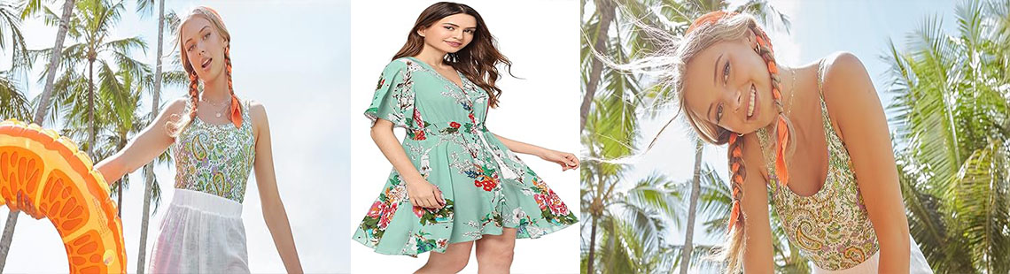 Milumia Women' Elegant Floral Print Petal Cap Sleeve Pleated Vacation Office Work Blouse Top