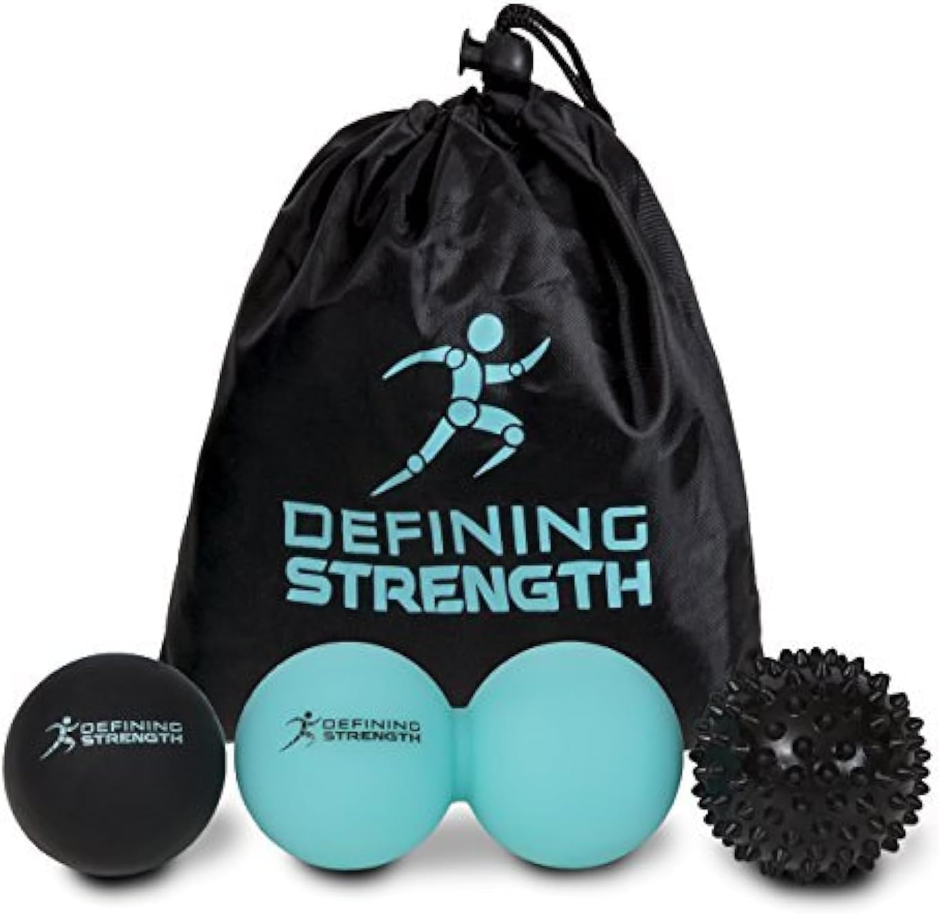 Premium 3-Piece Massage Balls Set for Deep Tissue Therapy - Peanut Ball, Spiky & Lacrosse Ball - Relieve Muscle Pain and Enhance Recovery Effortlessly