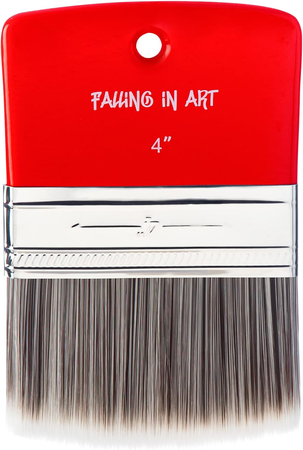 Falling in Art Filbert Paddle Paint Brush, Scale Brush for Oil and Acrylic Paints,4 Inch