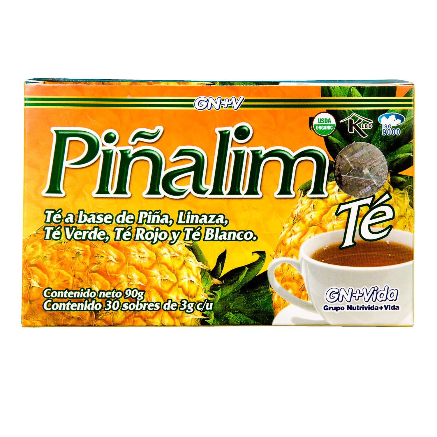 Pinalim Tea/Te de Pinalim Mexican Version- Pineapple, Flax, Green Tea, & White Tea - 30 Day Supply