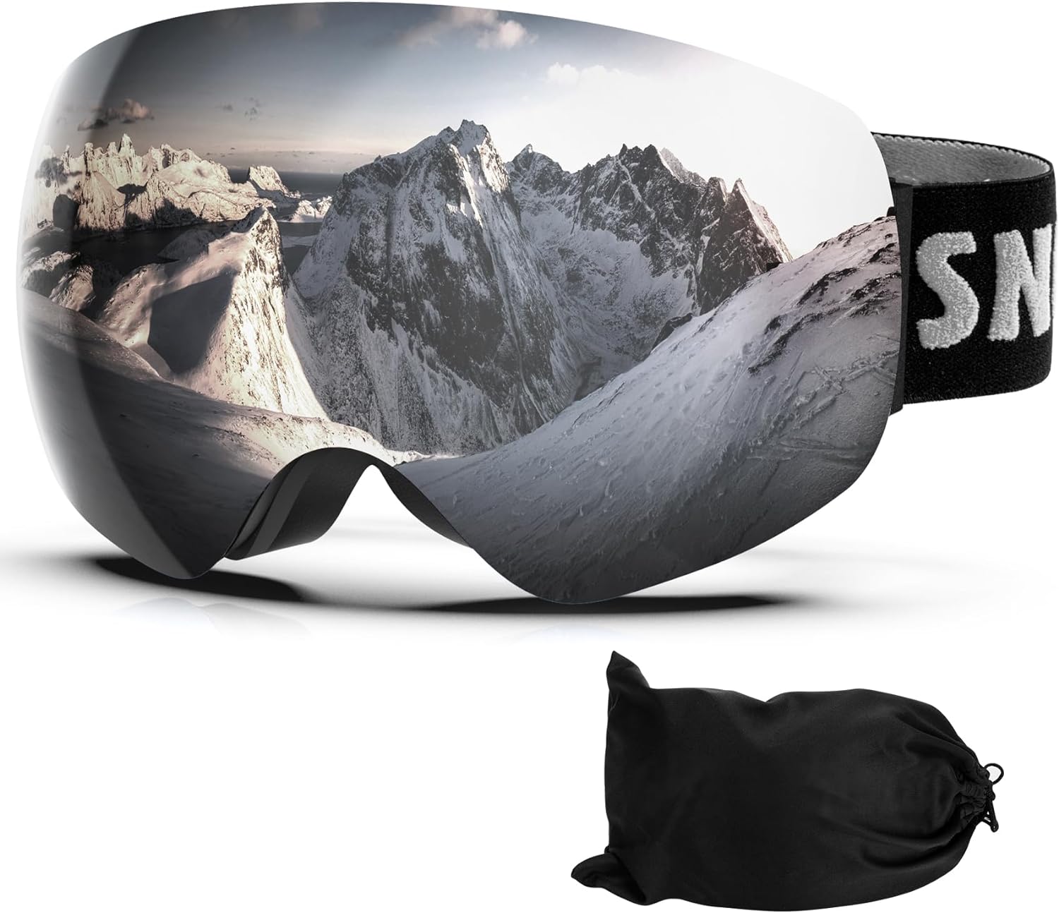 Ski Goggles Snowboard Goggles Adult, 100% UV Protection Anti-Fog Snow Goggles