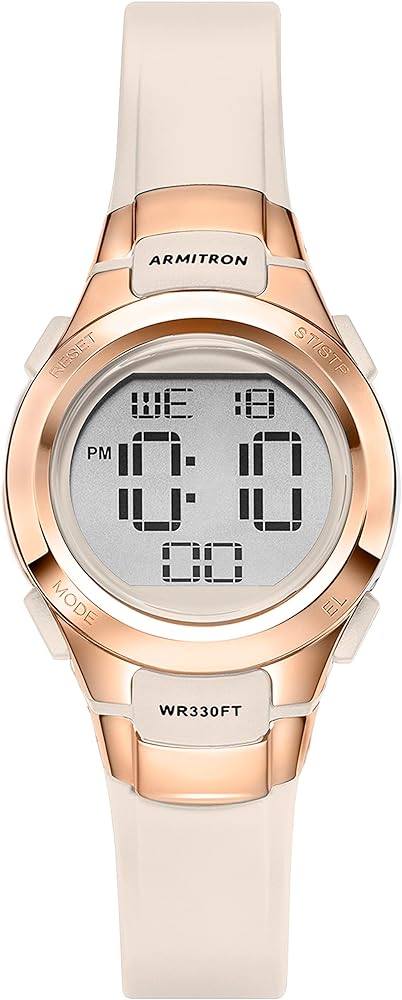 Armitron Sport Women&#39;s 45/7012 Digital Chronograph Resin Strap Watch