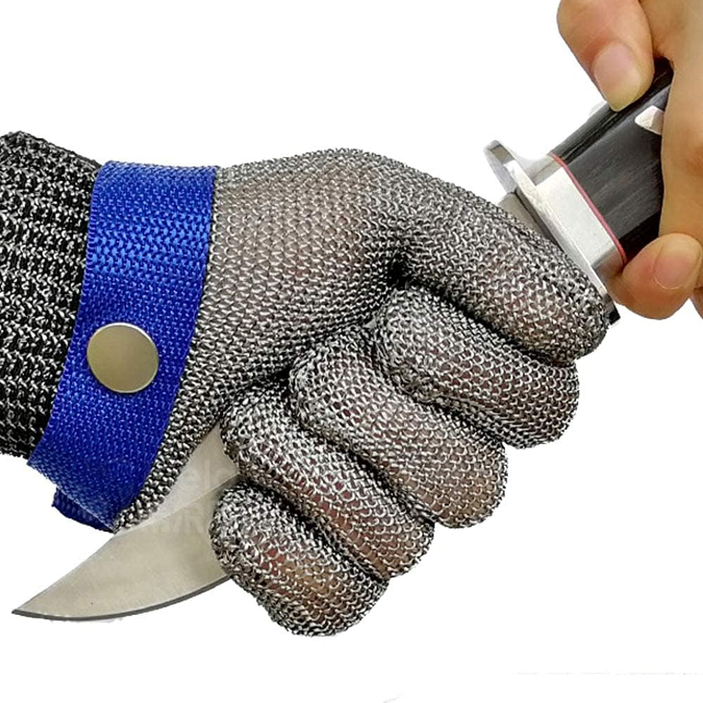 Schwer SlicePro ANSI A9 Cut Resistant Glove PR1706, Stainless Steel Mesh Metal Glove, Food Grade for Kitchen Cooking, Butcher Meat Cutting, Oyster Shucking, Mandoline, Fishing (M, 1 PCS)