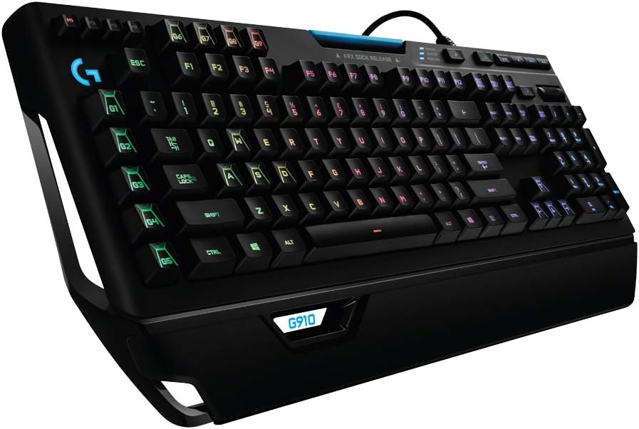 Logitech G910 Orion Spectrum RGB Wired Mechanical Gaming Keyboard , Black