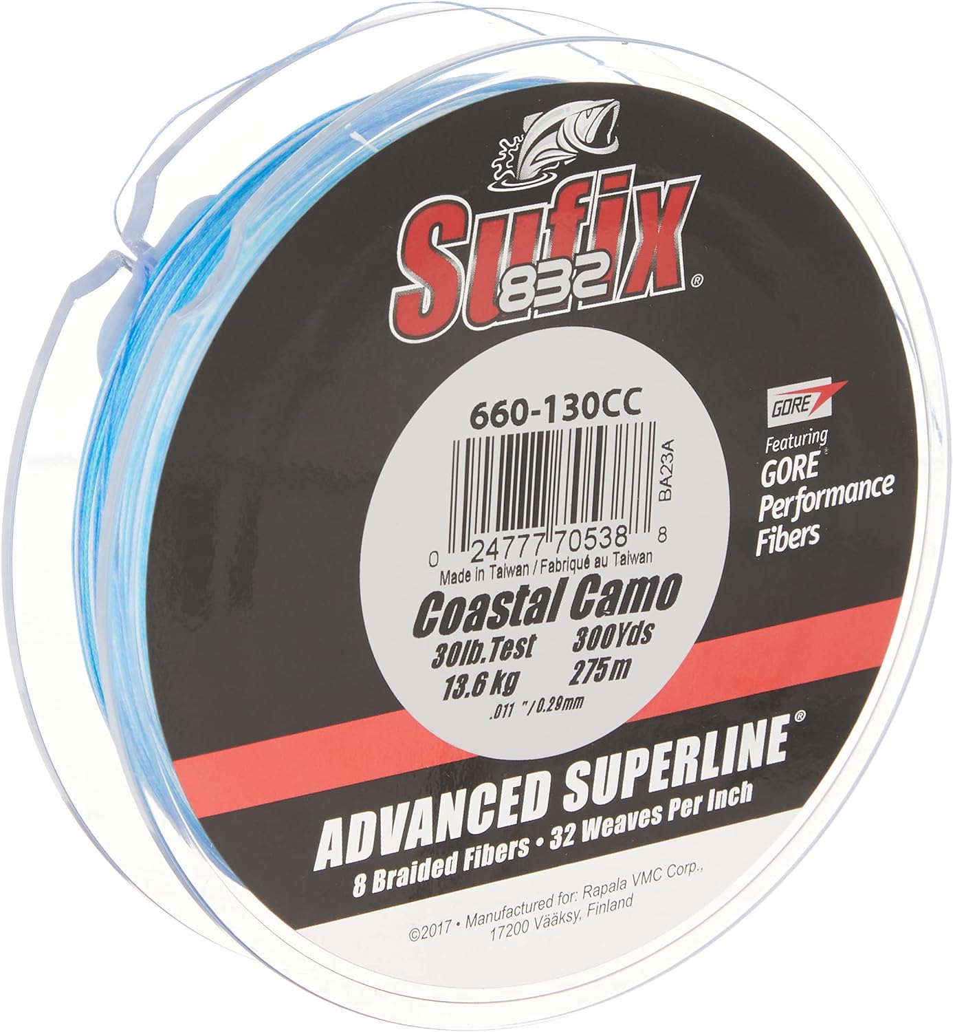 Sufix 300 Yard 832 Advanced Superline Braid Fishing Line - Coastal Camo