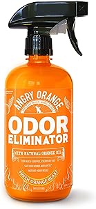 Angry Orange Pet Odor Eliminator for Strong Odor - Citrus Deodorizer for Strong Dog or Cat Pee Smells on Carpet, Furniture & Indoor Outdoor Floors - 24 Fluid Ounces - Puppy Supplies