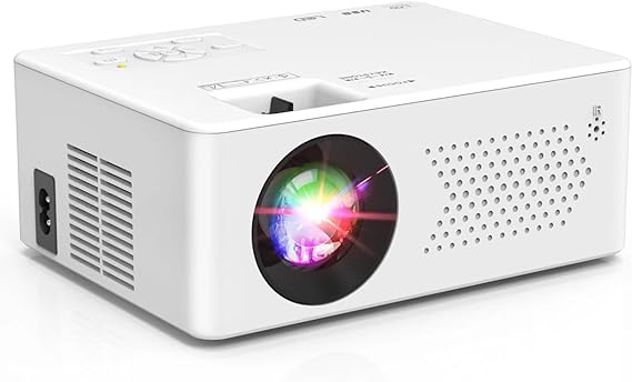 Mini Bluetooth Projector 9500 Lumens, Full HD 1080P Supported Portable Outdoor Movie Projector for iOS, Android, Windows, Compatible with TV Stick/HDMI/Smartphone/PS4/USB [Remote Included]