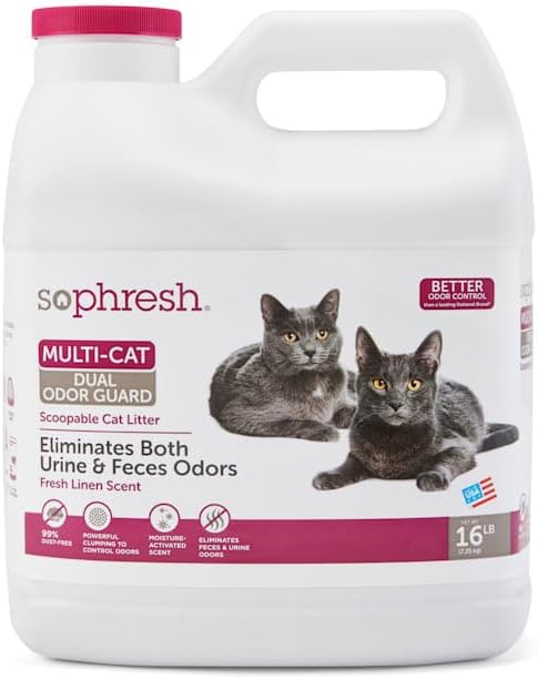 So Phresh Dual Odor Guard Scoopable Cat Litter, 16 lbs.