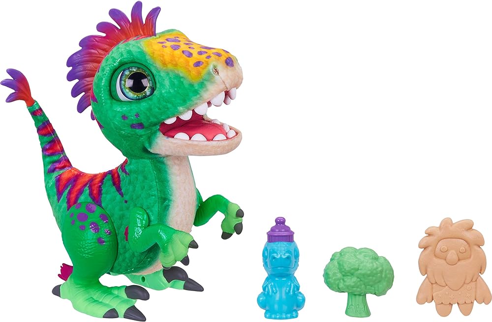 &nbsp;What a fun toy! My Dino-loving son gets so excited when REX starts moving around and making noise. Great battery life (we have never had to change them) and has even survived a few trips down the stairs 😂 Clearly, durable! I like how it is not your typical Dino with hard plastic, it has a soft fabric overlay with great colors! Even comes with a piece of broccoli and cookie to feed your Dino friend. Super cute!