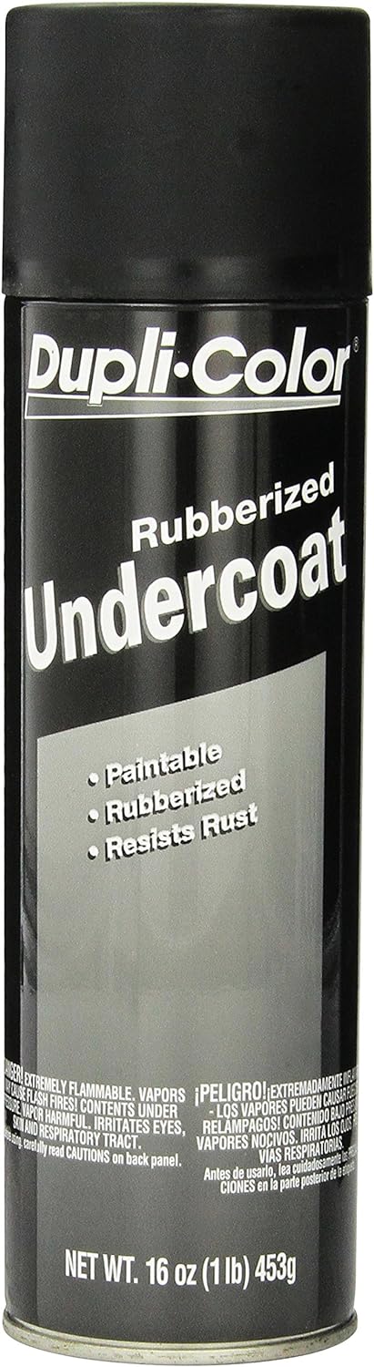 Dupli-Color EUC101A00 Paintable Rubberized Undercoat - 16 oz., Black