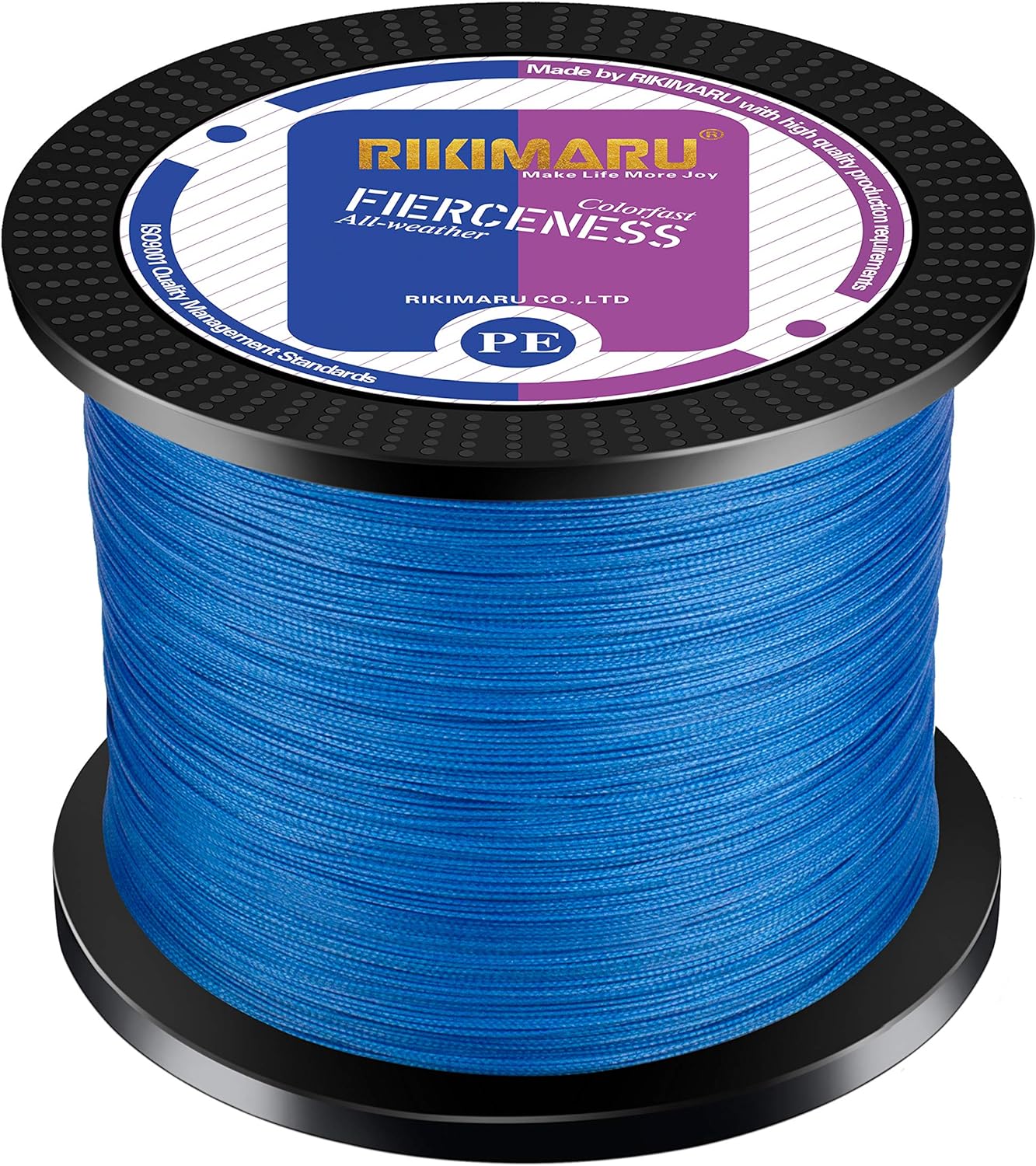 RIKIMARU Braided Fishing Line Abrasion Resistant Superline Zero Stretch&Low Memory Extra Thin Diameter 327-1094 Yds, 4-180LB