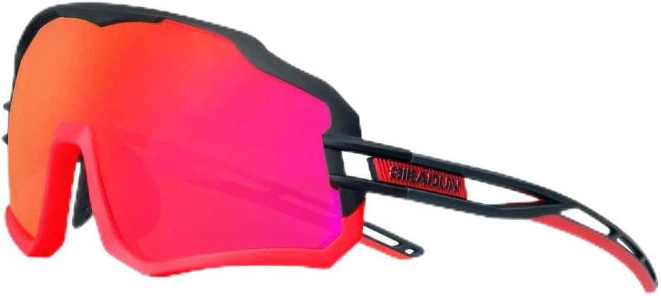 Sports Sunglasses Cycling Glasses Polarized Cycling, Baseball,Fishing, Ski Running,Golf (Pink) (Blue1, Adult)