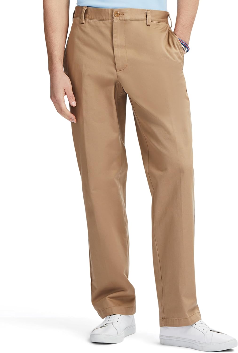 IZOD Men's American Chino Flat Front Classic Fit Pant