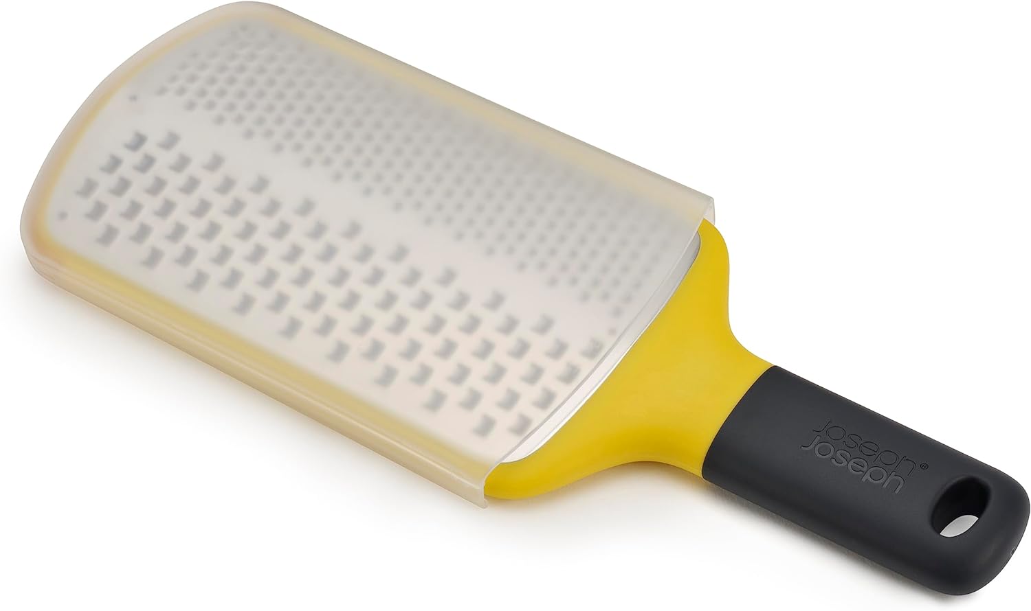 Joseph Joseph Multi-Grate Compact Paddle Grater with Coarse and Fine Blades Non-Slip Handle Dishwasher Safe, One-size, Yellow