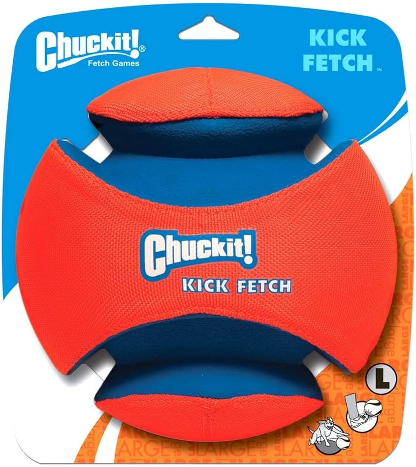 Chuckit Kick Fetch Ball Dog Toy, Large (8 Inch)