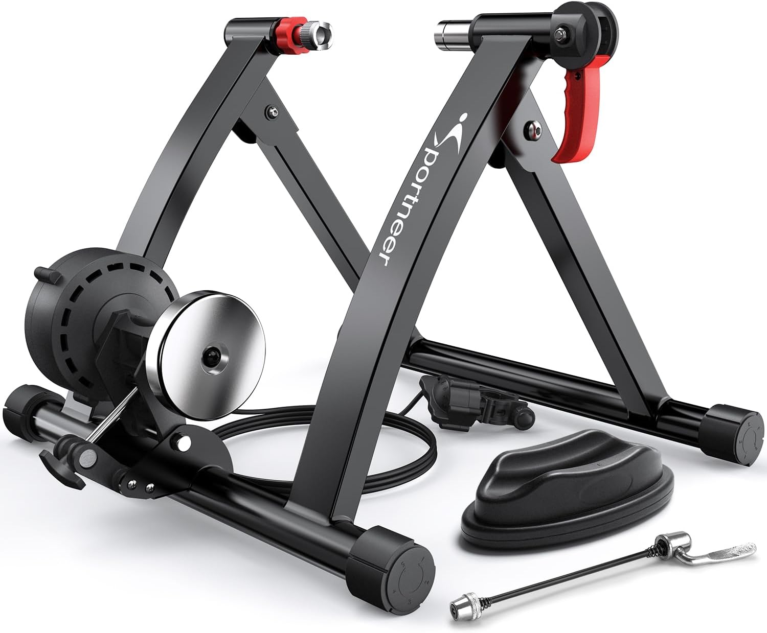 Sportneer Bike Trainer - Magnetic Stationary Bike Stand for 26-28