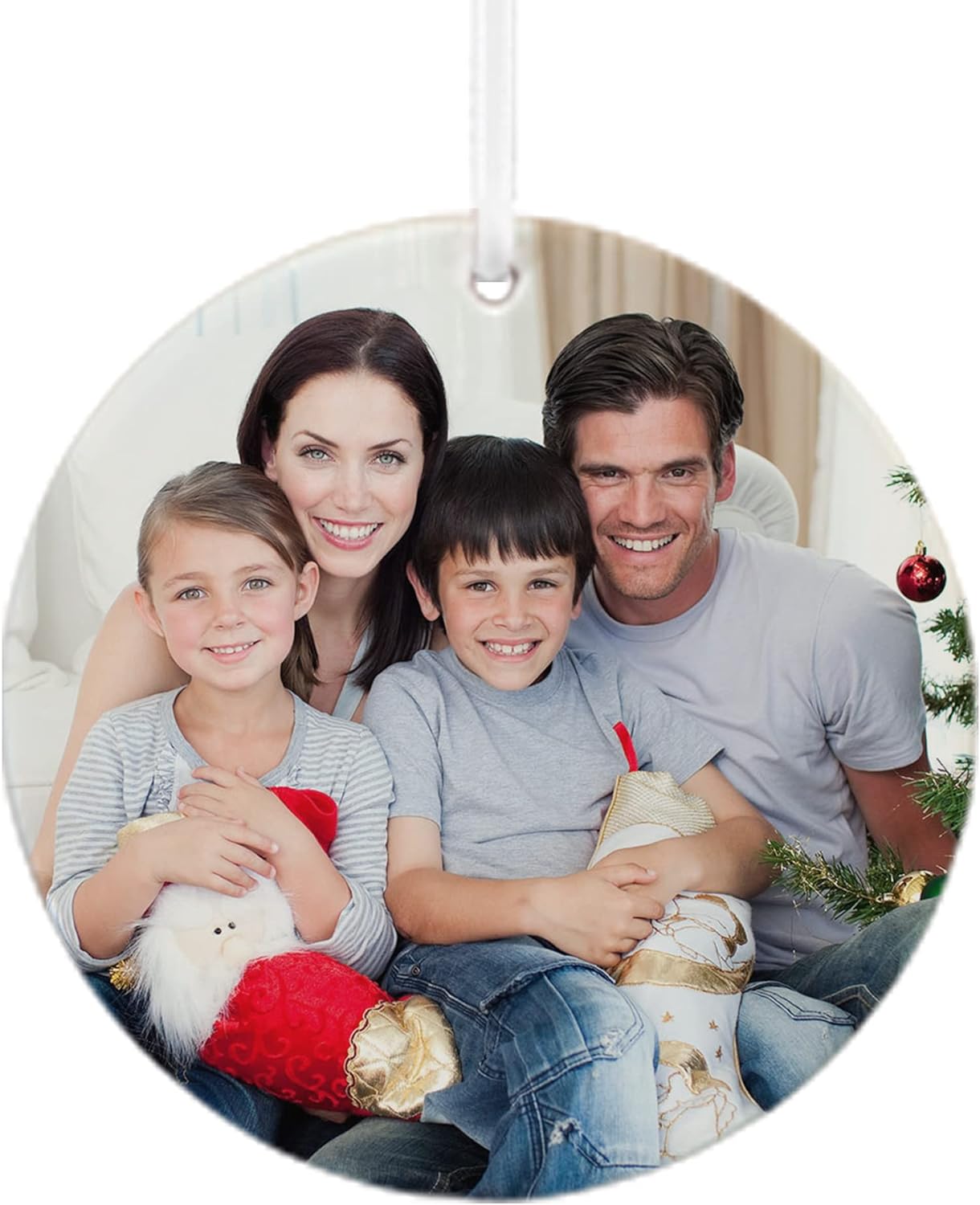 Let's Make Memories Personalized Photo Ornament - Customize with Photo - Round Keepsake Ornament for 2023