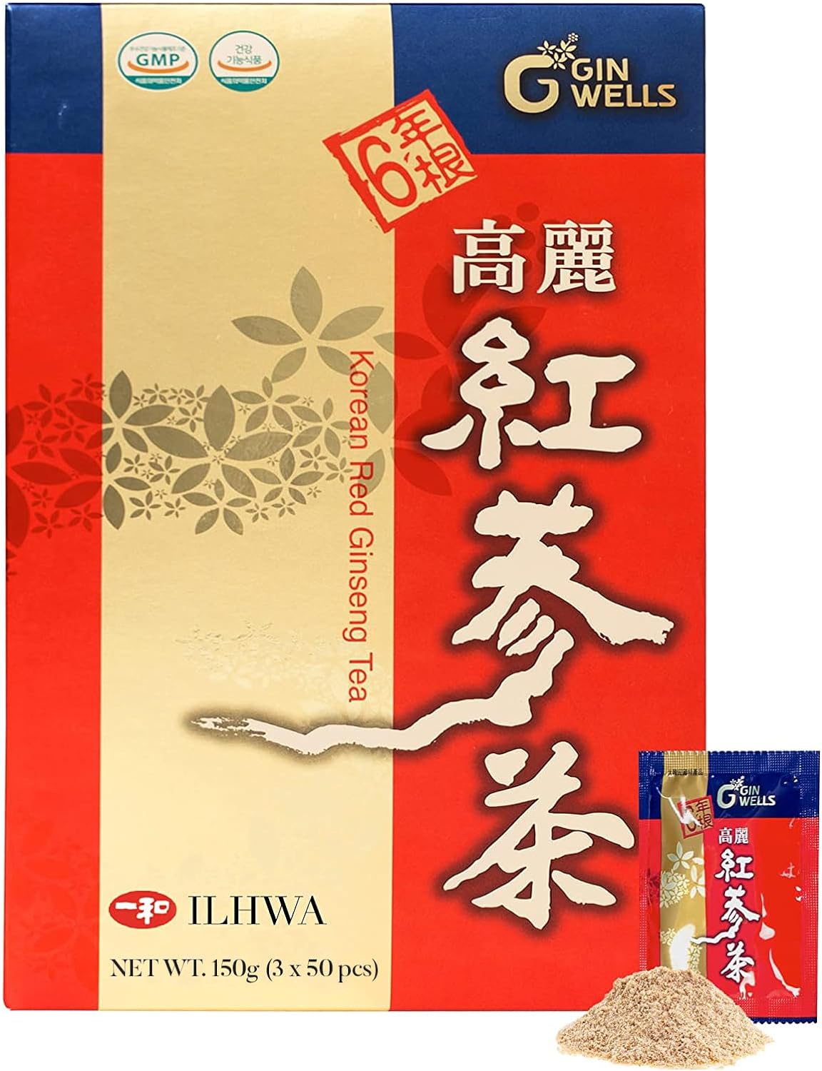 The tea is a good ginseng tea and easy to prepare. It does seem to have a slight amount of a natural sweetener added to it.  Product arrived on time. Tea was a good value for ginseng.