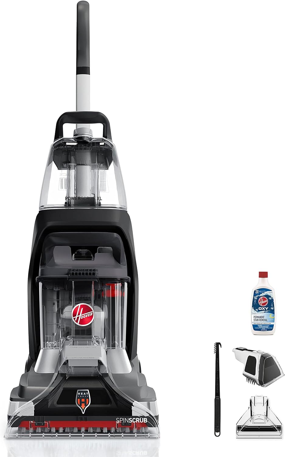 Hoover PowerScrub XL Pet Carpet Cleaner Machine, for Carpet and Upholstery, Deep Cleaning Carpet Shampooer with Multi-Purpose Tools, Powerful Suction, Perfect for Pets, FH68050, Black