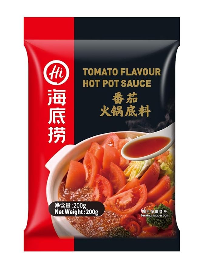 My family loves hot pot. We are a Caucasian family so not too big on spice (by we I mean my kids) this broth has a rich tomato flavor. I have ordered this item many times now. Love it for a rich non spicy item