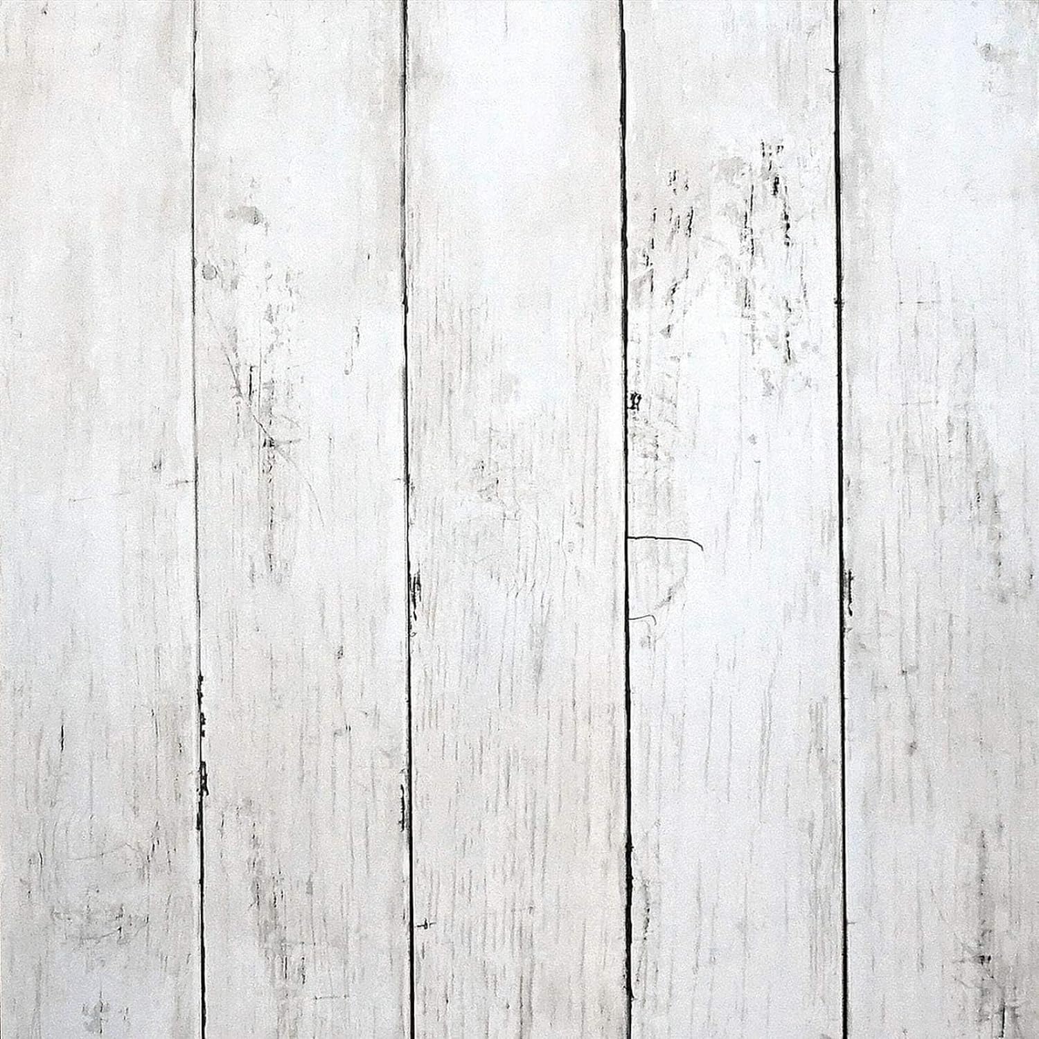 Wood Wallpaper White Shiplap Peel and Stick Wallpaper Self-Adhesive Removable Wood Wallpaper Kitchen Countertop Home Decoration Wall Coverings Vintage Wood Vinyl Paper 17.71 X 590.5