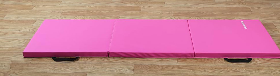 BalanceFrom 2-Inch Three Fold Folding Exercise Mat with Carrying Handles for MMA, Multiple Colors