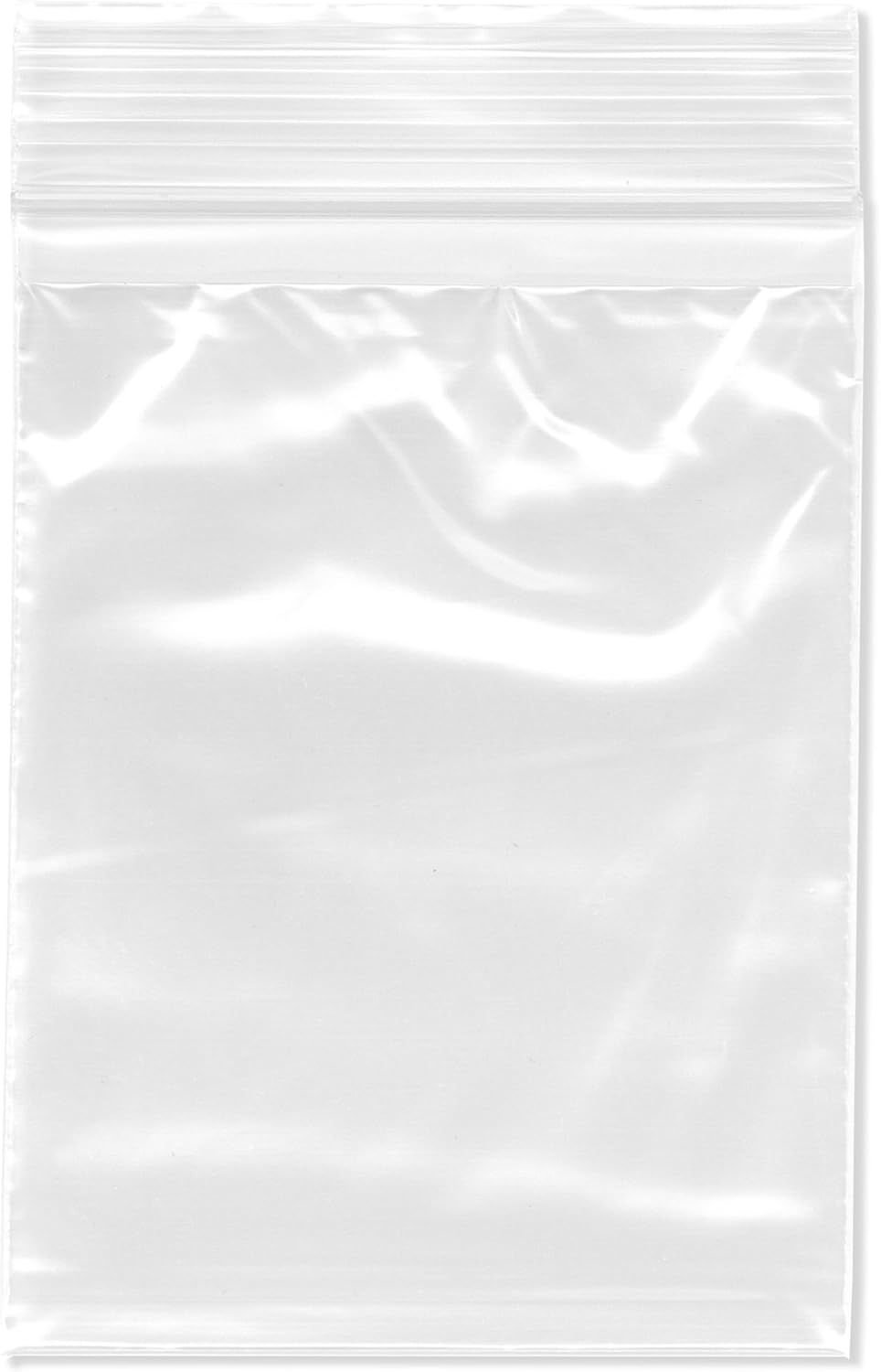 Plymor 3 x 4 (Pack of 100), 2 Mil with Pouch Zipper Reclosable Plastic Bags