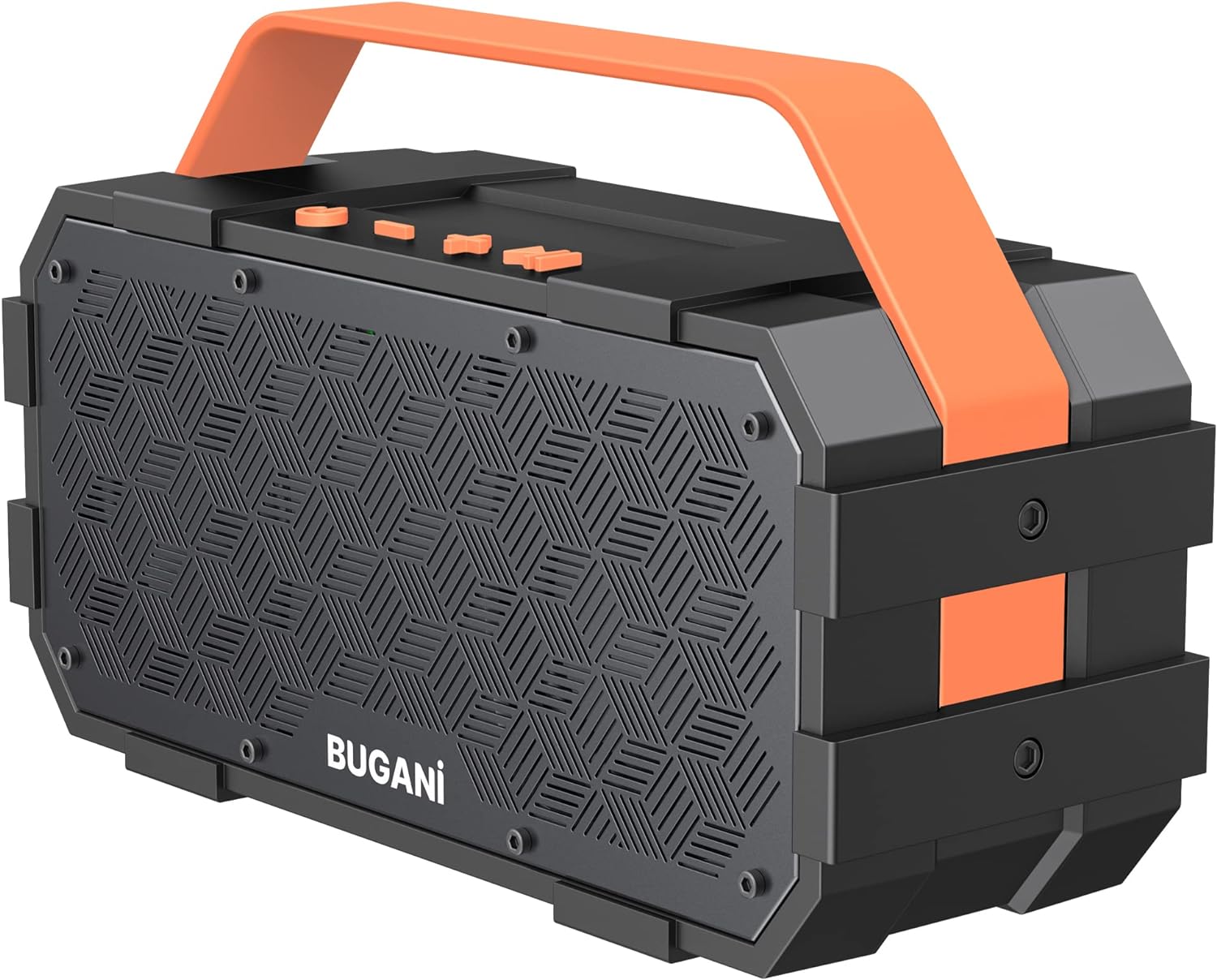 BUGANI Bluetooth Speakers, 30W (40W Peak) Wireless Portable Bluetooth Speakers Stereo Sound, 24H Playtime Loud Bluetooth Speaker, IPX6 Waterproof Support TF Card/AUX, Built-in Mic for Beach Camping