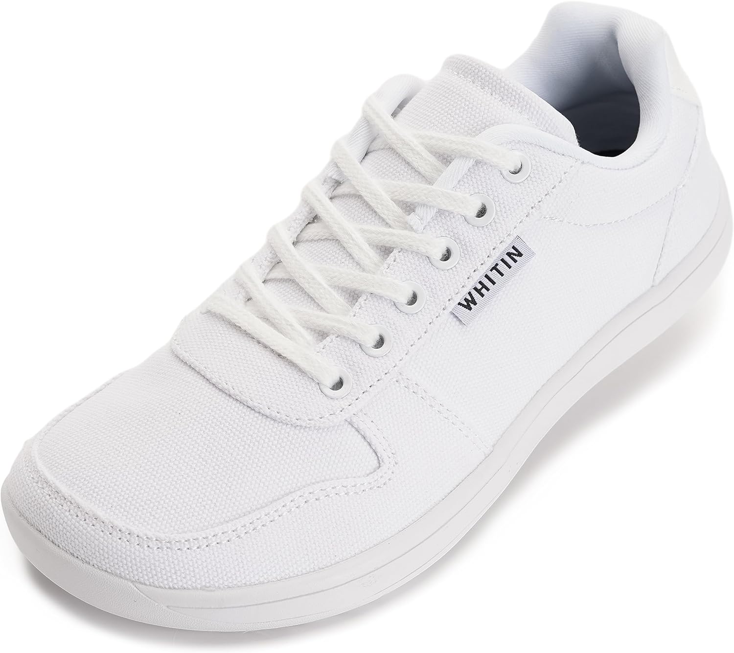 WHITIN Wide Toe Box Barefoot Sneakers for Women | Canvas Minimalist Shoes