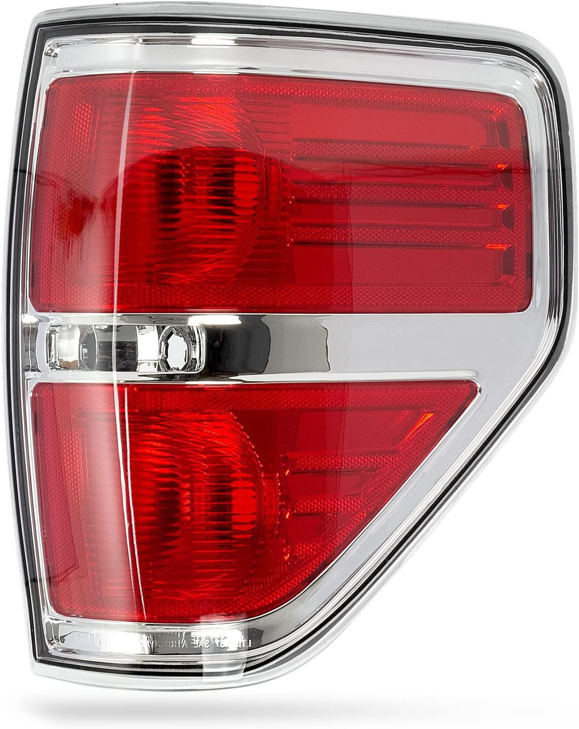 RANSOTO F150 Right Tail Light Compatible With Ford F-150 2009 2010 2011 2012 2013 2014 Chrome Trim Passenger Side