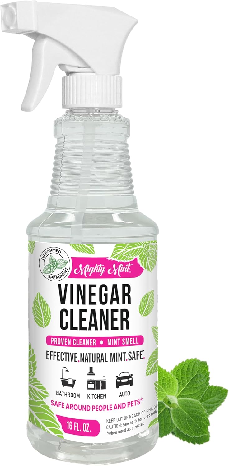 Mighty Mint Vinegar Cleaner, Non-Toxic, All-Purpose Spray, Natural Spearmint Scent, 16oz