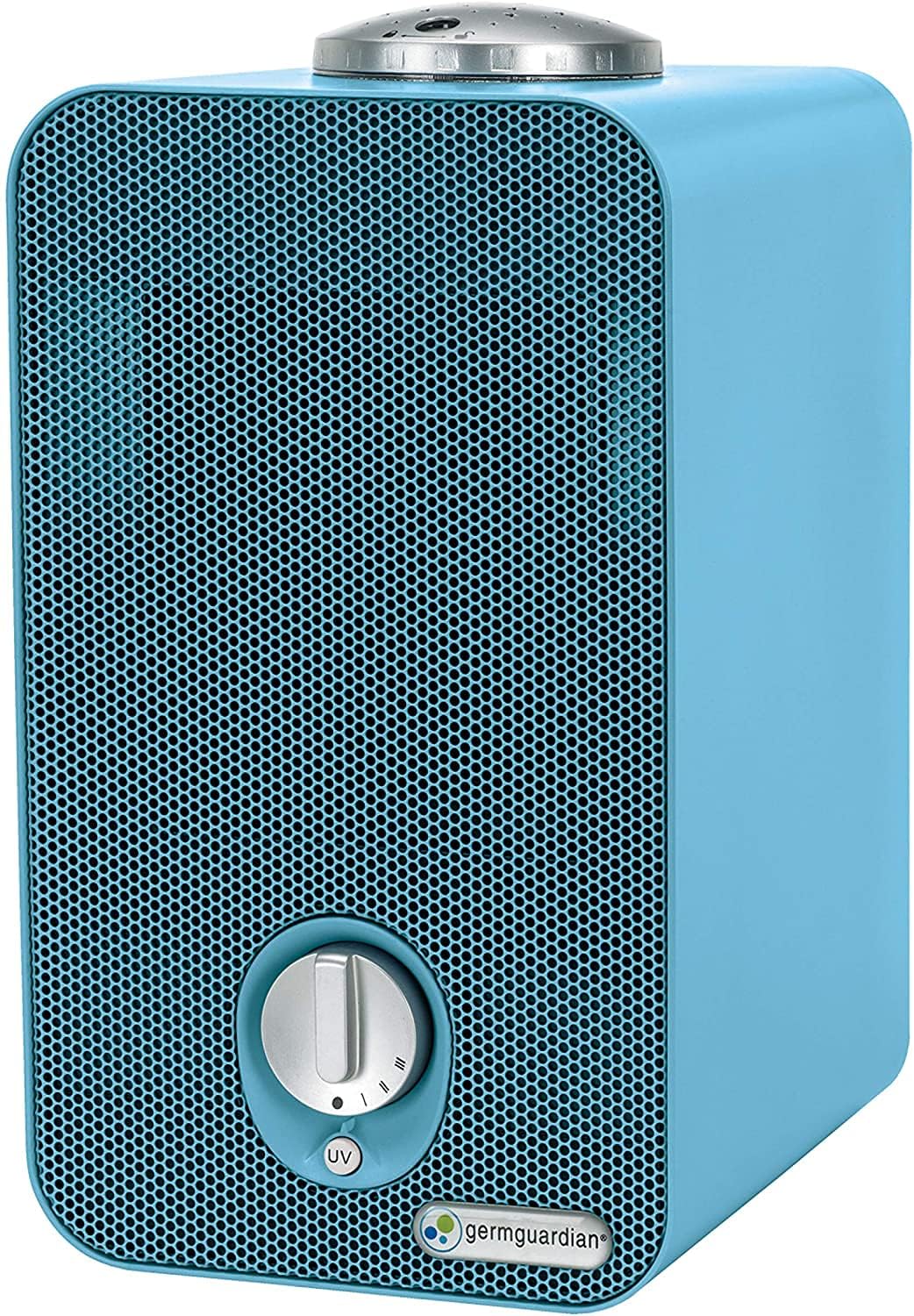 GermGuardian Air Purifier with HEPA Pure 13 Filter, Removes 99.97% of Pollutants, for Home, Small Rooms, Night Light Projector, V-C Light Helps Reduce Germs, Zero Ozone Verified, 11", Blue, AC4150