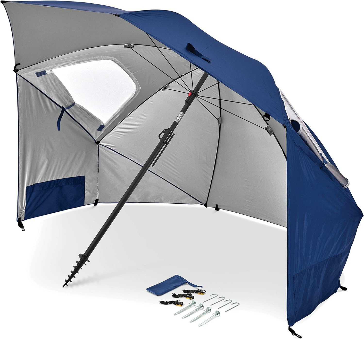 Sport-Brella Premiere UPF 50  Umbrella Shelter for Sun and Rain Protection (8-Foot, Blue)