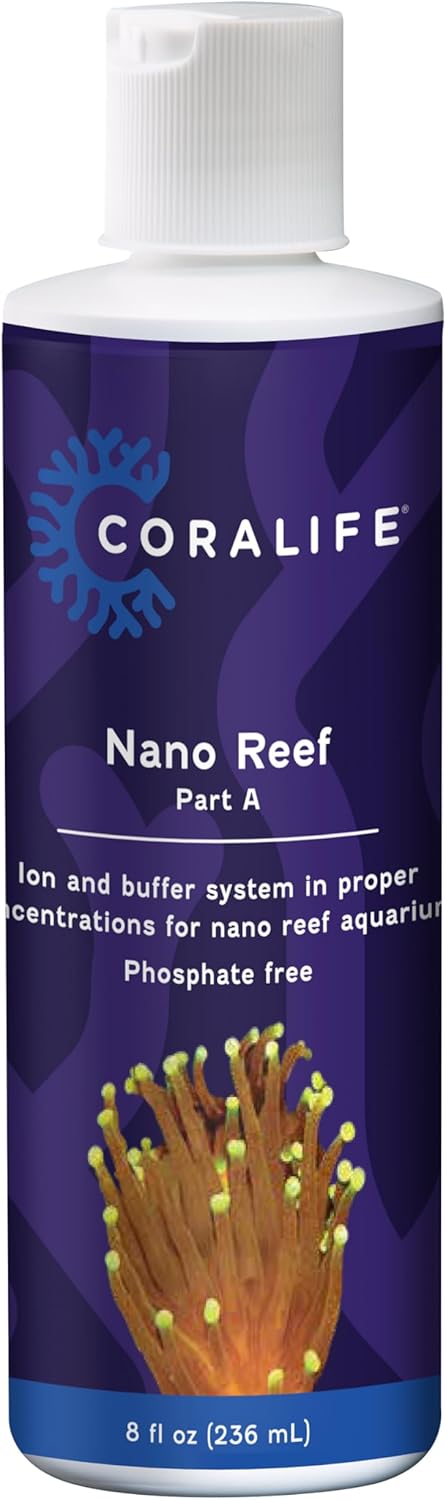 Coralife Saltwater Fish Tank Aquarium Nano Reef Part A and B, 8 oz