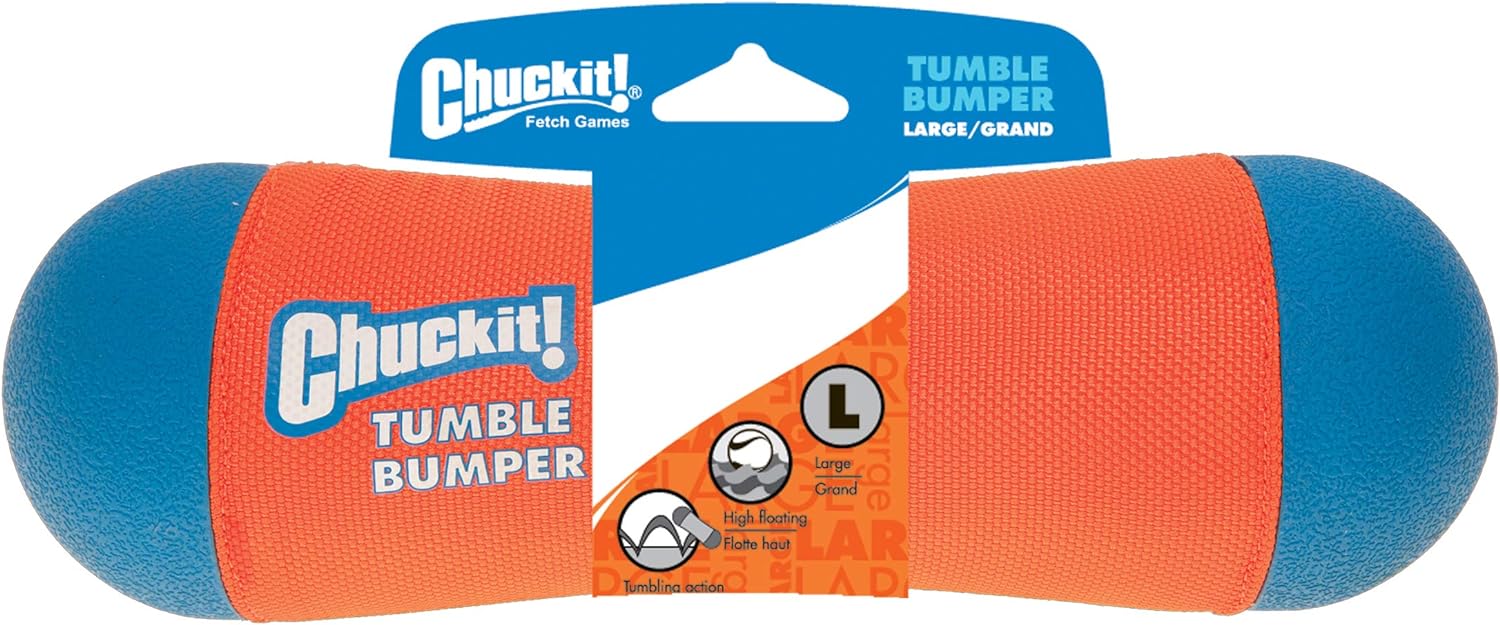 Chuckit! Amphibious Tumble Bumper Dog Toy, Floats on water,Large