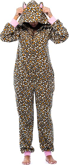 Just Love Adult Onesie with Animal Prints Pajamas