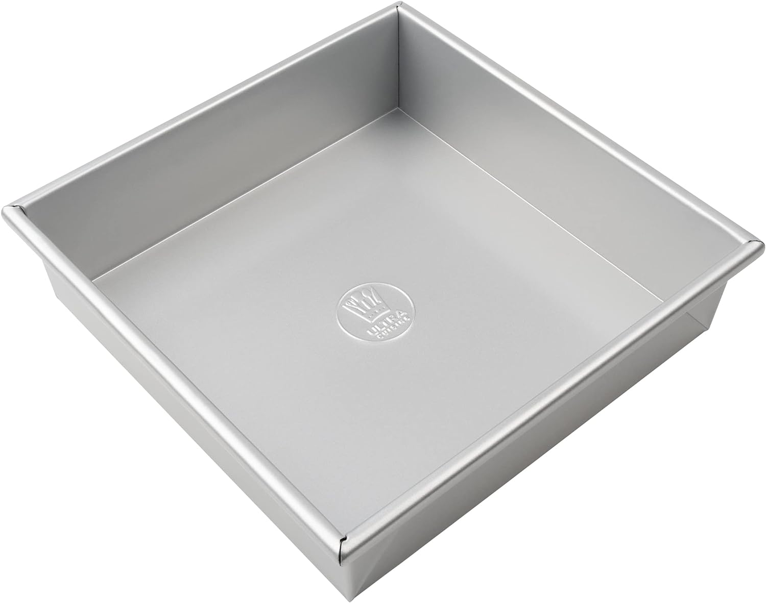 Ultra Cuisine Square Cake Pan - Non-Stick Steel Stick - Easy Release - Durable Baking Tool - Ideal for Brownies - Loaves - Aluminized Steel - Square Baking Pan - Excellent Brownie Pan - 7x7 Cake Pan